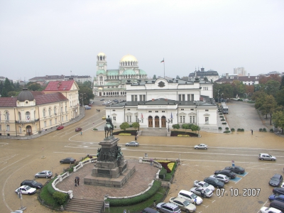 BULGARIA Bucarest - Piazza con Cattedrale